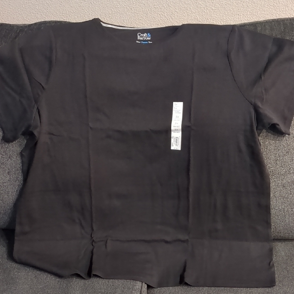 Croft & Barrow Black Short Sleeve Tee